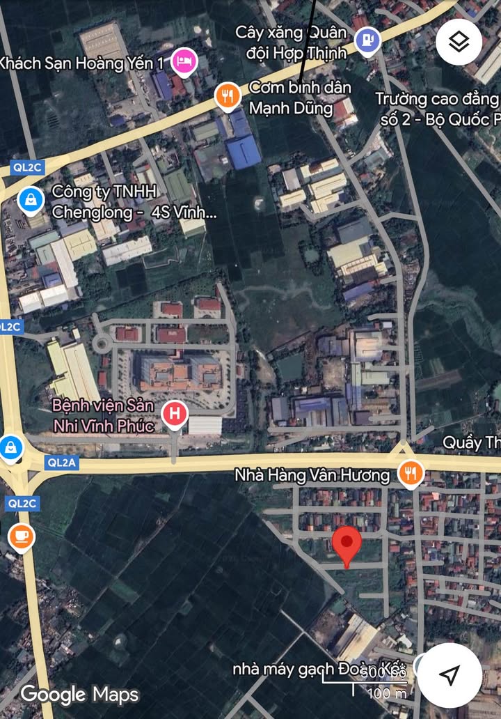 Đất nền xã Hợp Thịnh, Huyện Tam Dương, 100m² giá 2 tỷ - Đối diện Bệnh viện Sản Nhi