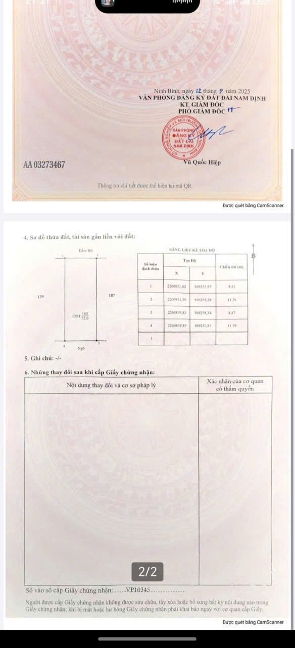 Đất mặt hồ Đầm Bết Nam Định 52m² giá 4 tỷ - View hồ cực thoáng mát!