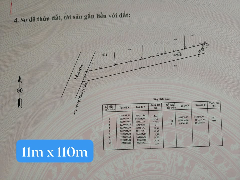 Đất vườn 1000m² tại Xã Long Khánh, Huyện Bến Cầu - Giá chỉ 190 triệu