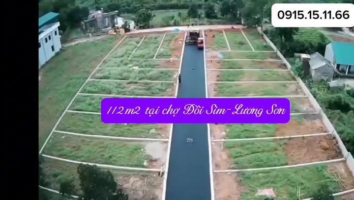 Lô đất vàng Đồi Sim, Lương Sơn, Hòa Bình 112m² giá 784 triệu - View cánh đồng xanh mát!