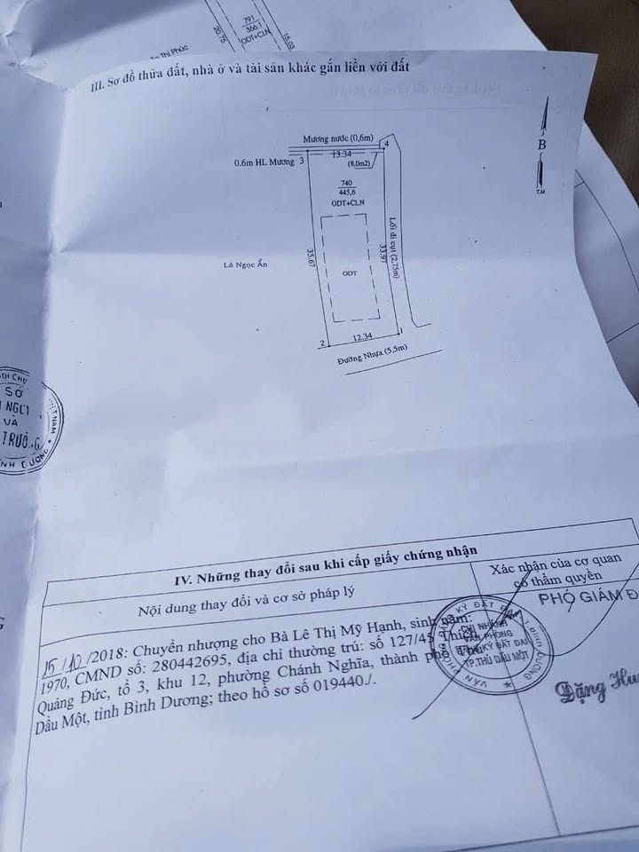 Đất thổ cư Chánh Nghĩa 445m² giá 9 tỷ - Cơ hội đầu tư tuyệt vời!