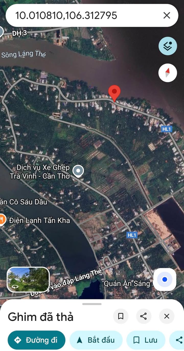 Đất 2 mặt tiền Bùi Hữu Nghĩa Trà Vinh 1.020m² giá 3.5 tỷ - Tiềm năng đầu tư lớn!