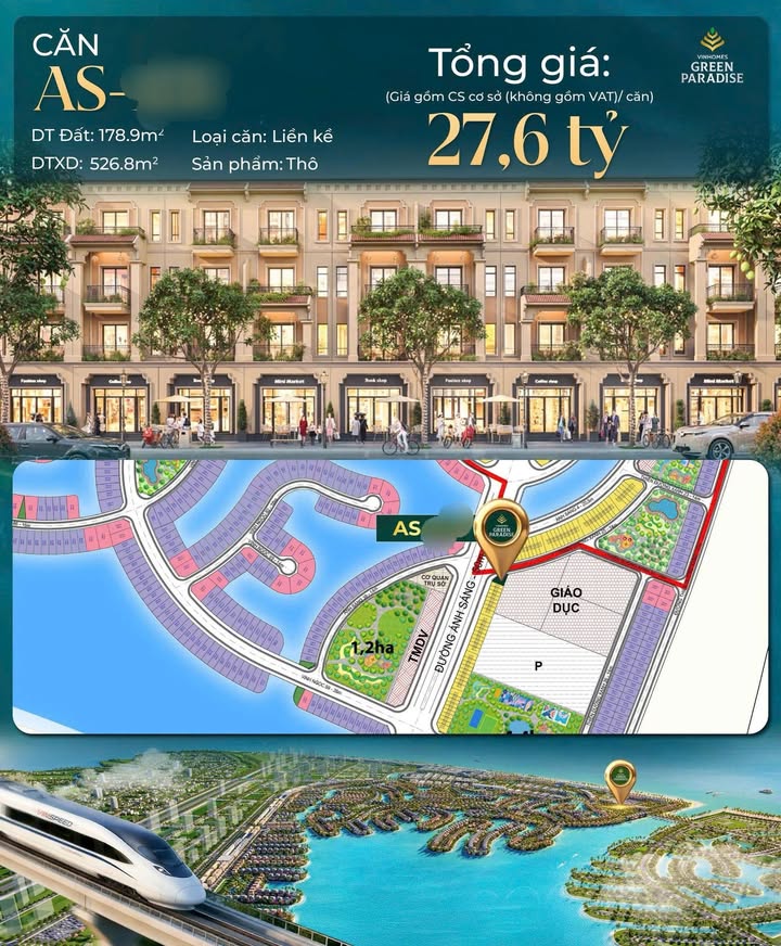 Townhouse AS-1XX Quận 6 178.9m² giá 27.6 tỷ - Đầu tư sinh lời cao!