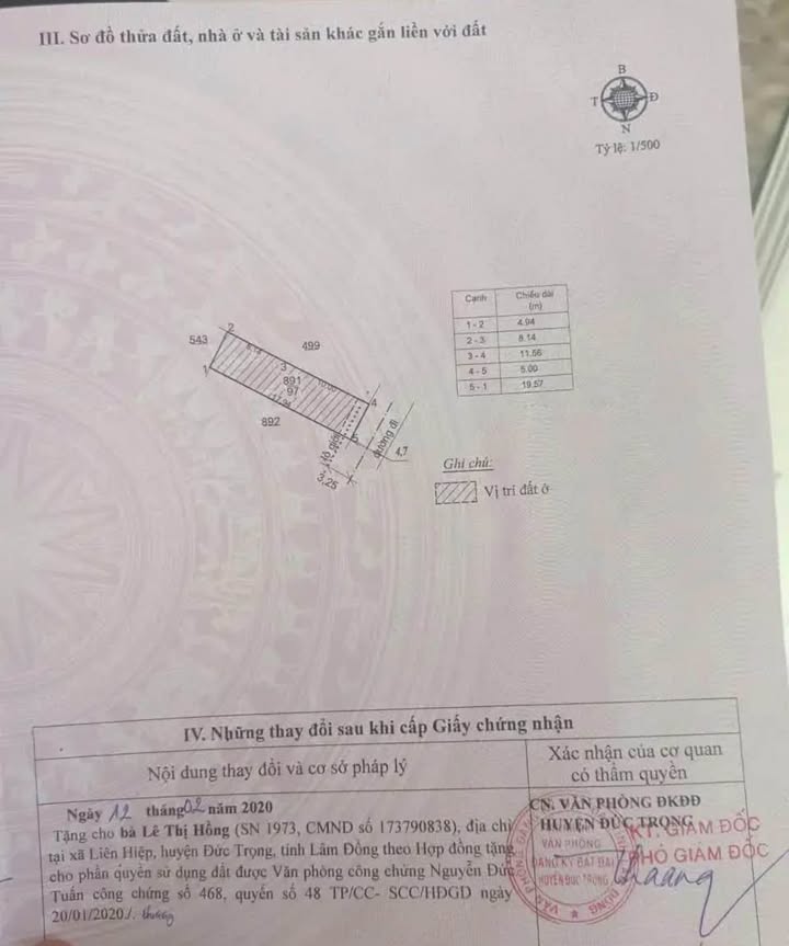 Bán đất Nghĩa Hiệp, Đức Trọng 89m² chỉ 1.95 tỷ - Vị trí trung tâm thuận tiện!