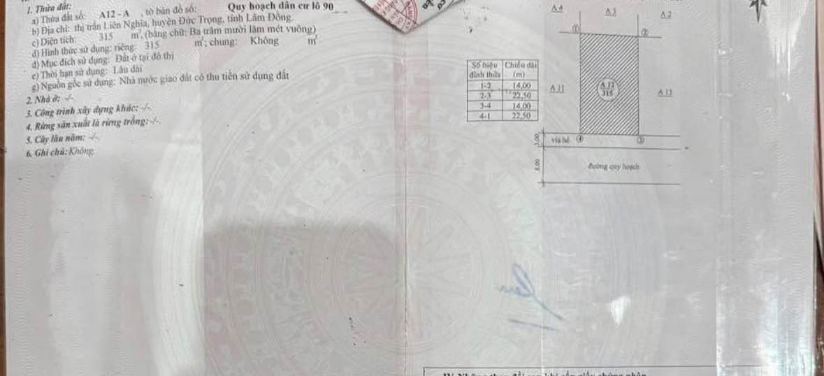 Nhà trọ 6 phòng tại Thị trấn Liên Nghĩa, Huyện Đức Trọng, 315m² - Cơ hội đầu tư hấp dẫn!