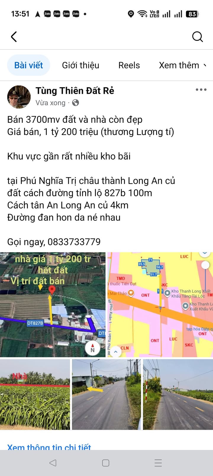 Đất nền 3700m² tại Phú Ngãi Trị, Châu Thành, Long An - Giá chỉ 1.2 tỷ, thương lượng nhẹ!