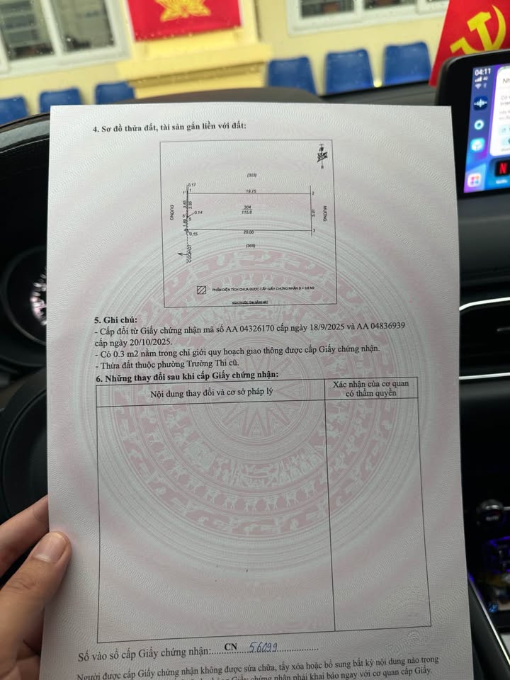 Đất nền Phường Trường Vinh, 115.8m² giá 6 tỷ - Sổ hồng chính chủ, vị trí đắc địa!