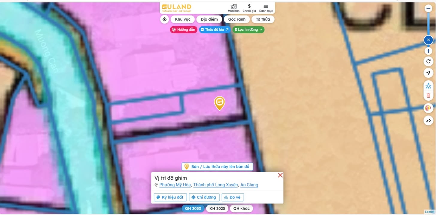 Đất nền 274m² mặt đường Mương Can, TP Long Xuyên - Giá chỉ 1 tỷ, thương lượng!