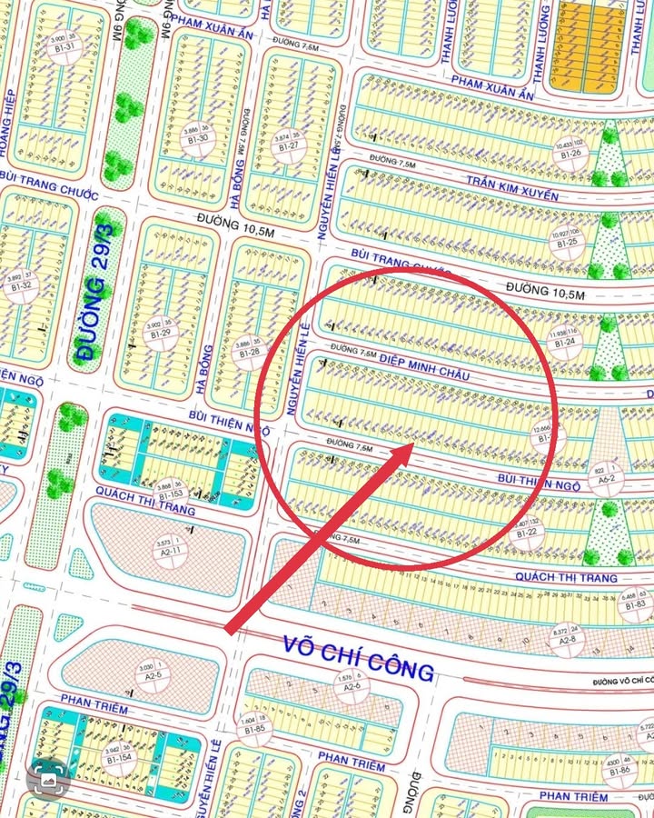 Đất nền Bùi Thiện Ngộ, Hòa Xuân 100m² giá 6.35 tỷ - Hạ tầng hoàn thiện!