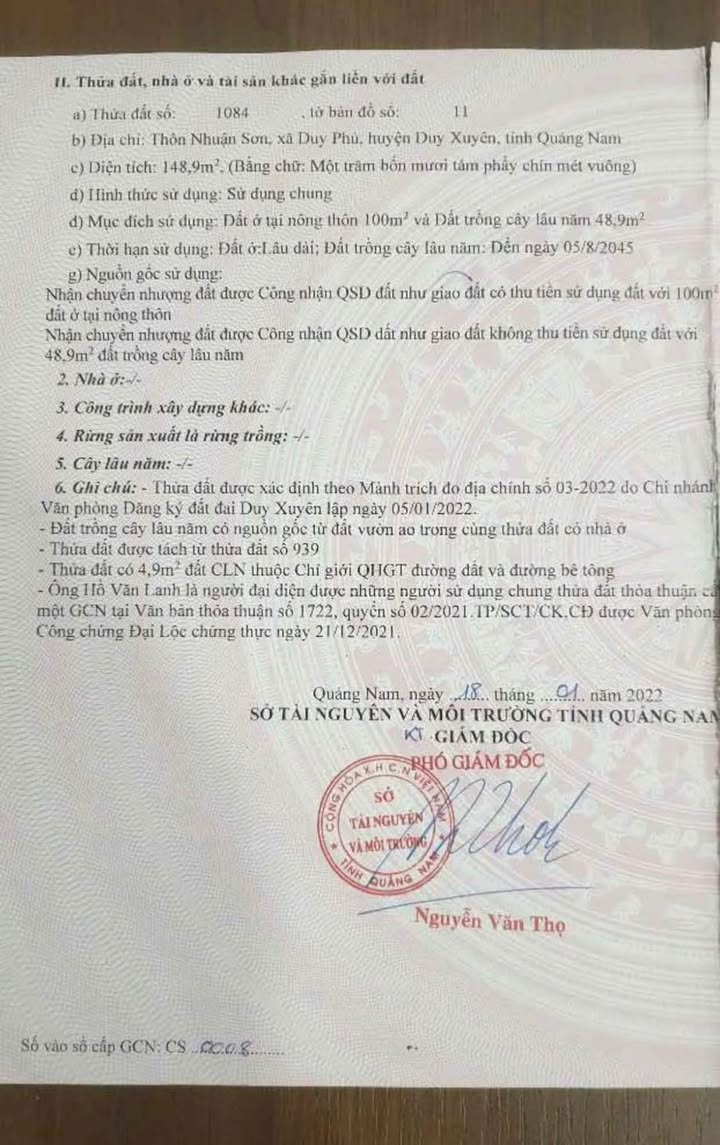 Đất nền Duy Hòa - Huyện Duy Xuyên - 150m² chỉ 500 triệu - Cơ hội đầu tư hấp dẫn!