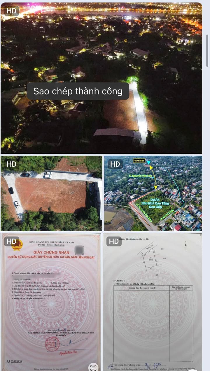 Đất Bàu Vá, Huế 100m² giá 1.79 tỷ - Đường ô tô thuận tiện