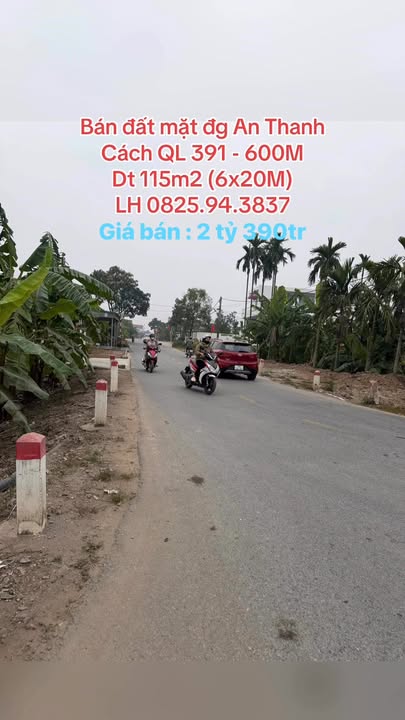 Đất lô góc 2 mặt tiền tại An Thanh - 115m² giá 2.39 tỷ - Tiềm năng đầu tư cao!