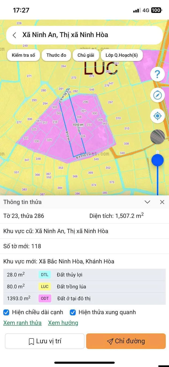 Đất nền Gia Mỹ Ninh An 1507m² giá 750 triệu - Đường 18m, sổ đỏ chính chủ!