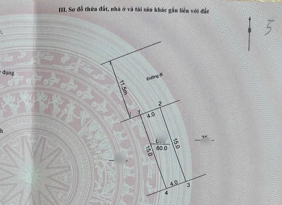 Đất thổ cư Phường Sơn Lộc 60m² giá 30-39 tỷ - Đối diện HUD 1