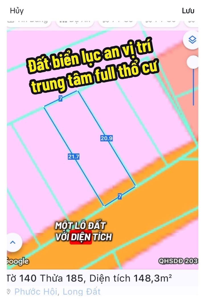 Đất nền Lộc An, Bà Rịa - Vũng Tàu 148m² giá 2.39 tỷ - Vị trí trung tâm sôi động!