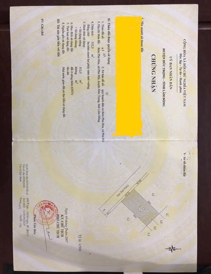 Đất thổ cư đường nhựa Phú Hội 312m² giá 2.85 tỷ - Cơ hội hiếm có!