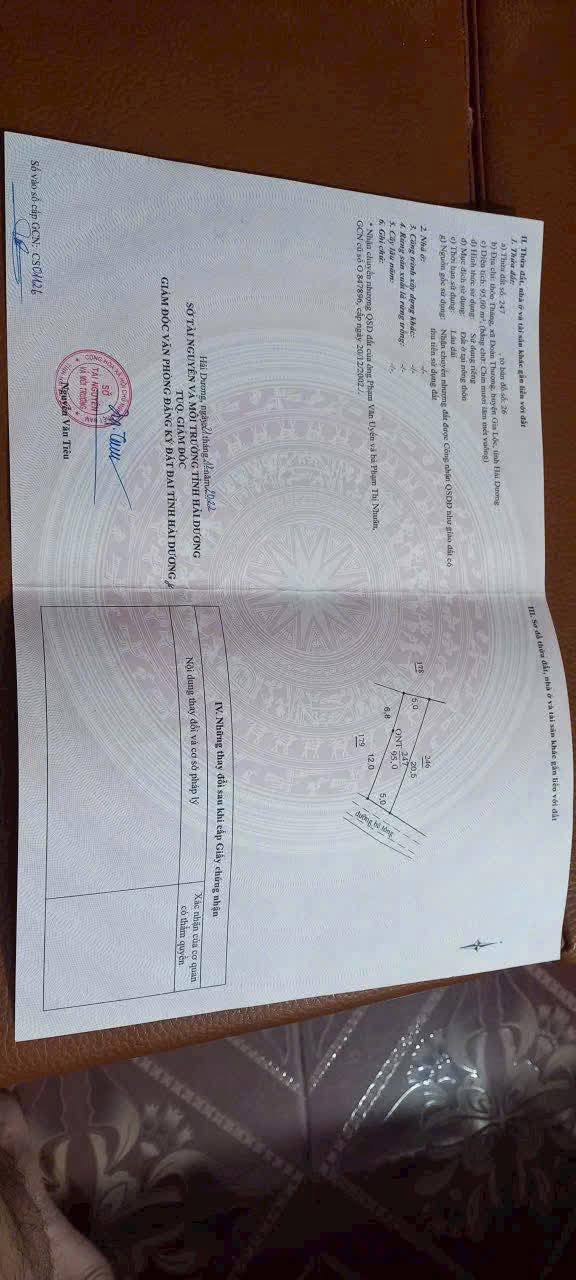 Đất thổ cư Thôn Tháng, Gia Lộc 95m² giá 1 tỷ - Cơ hội đầu tư tuyệt vời!