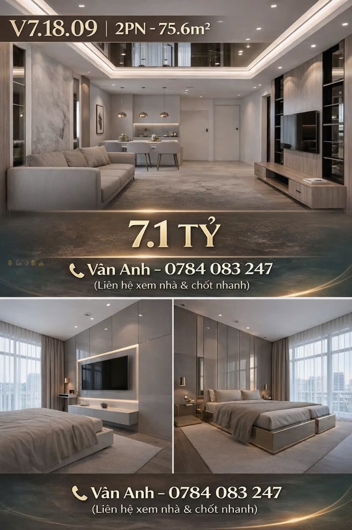 Căn hộ Sunshine City Sài Gòn 75.6m² giá 7.1 tỷ - Sẵn sàng vào ở ngay!