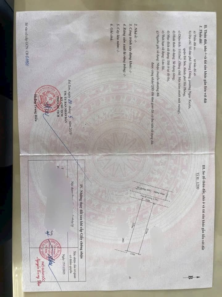 Đất nền Trung Dũng Đồ Sơn 110m² giá thỏa thuận - Cơ hội đầu tư hấp dẫn!