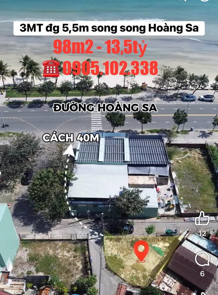 Đất nền Mân Thái Đà Nẵng 98m² giá 13.5 tỷ - Pháp lý đầy đủ, sẵn sàng xây dựng!