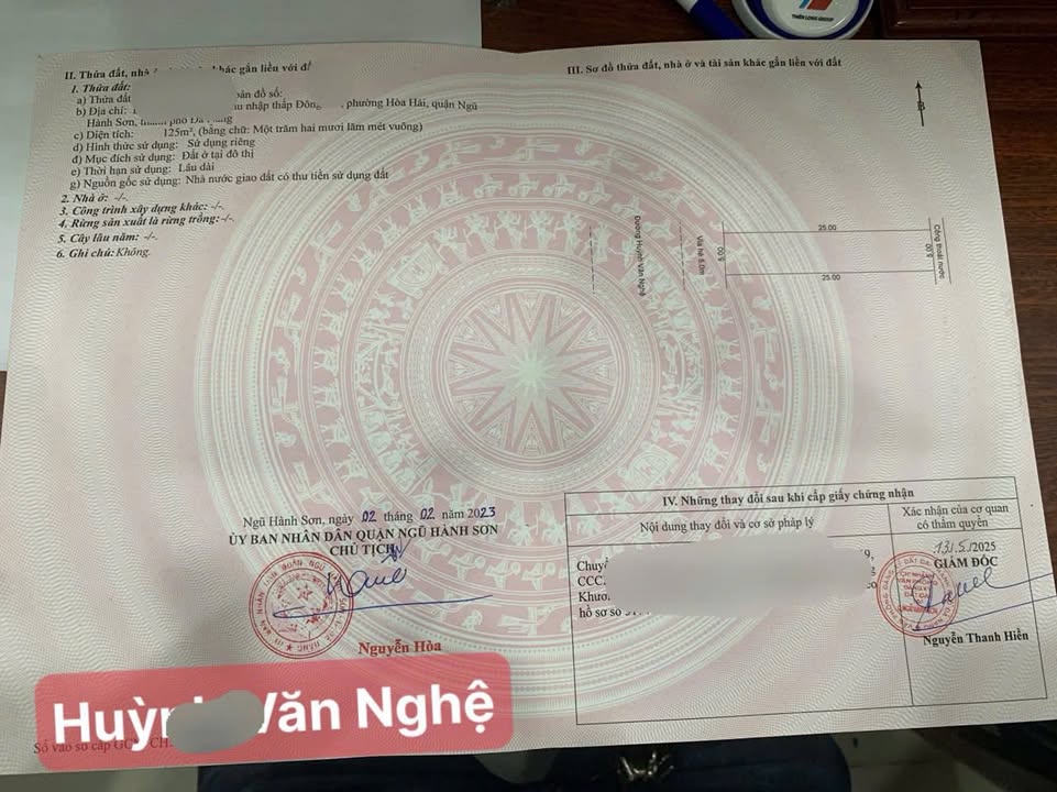 Đất nền đường Huỳnh Văn Nghệ, Đà Nẵng 125m² - Đầu tư sinh lời ngay!