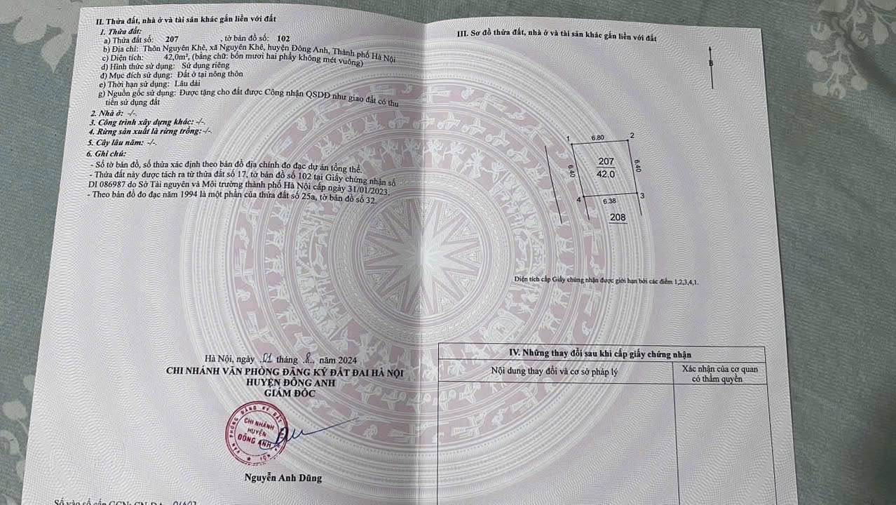 Nhà Xóm 6, Huyện Thạch Thất, 42m² giá 3 tỷ - Đầu tư sinh lời cao!