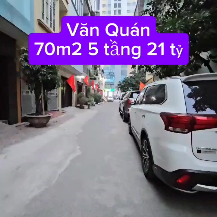 Nhà liền kề KĐT Văn Quán 70m² giá 21 tỷ - Đầu tư kinh doanh lý tưởng!