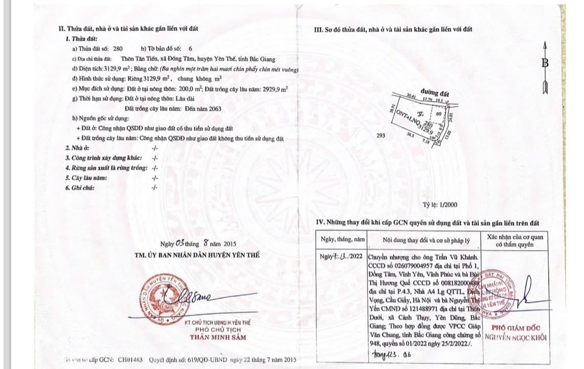 Đất vườn 3100m² xã Đồng Tâm, Yên Thế, Bắc Giang giá 3.15 tỷ - Chốt trước Tết giảm giá 50 triệu!