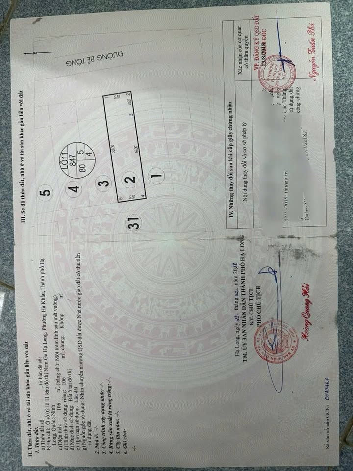 Đất tái định cư Nam Ga Móng Cái 106m² giá 4 tỷ - Đầu tư sinh lời ngay!