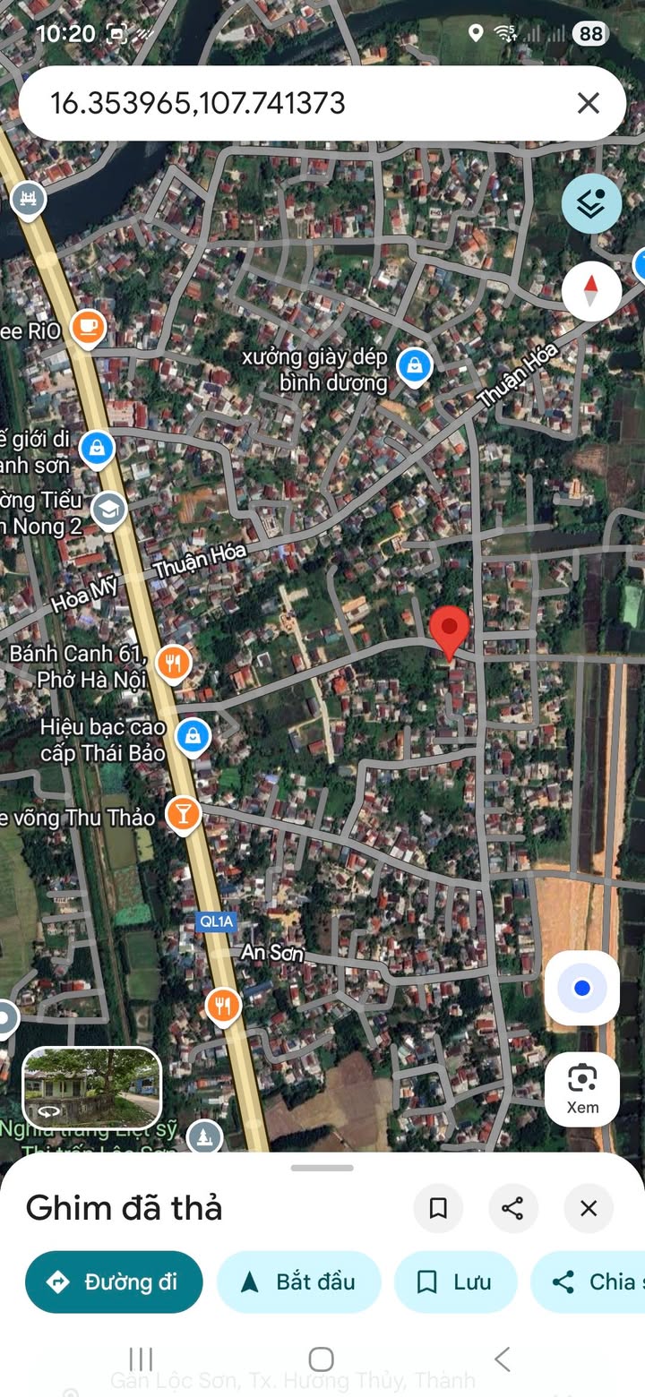 Đất nền An Sơn, Lộc Sơn, Thừa Thiên Huế 275,3m² giá chỉ 900 triệu - Pháp lý rõ ràng!