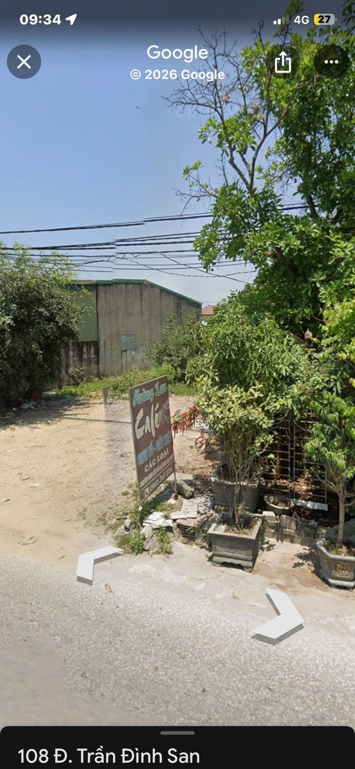 Đất thổ cư mặt tiền đường Trần Đình San, 200m² - Cơ hội hiếm có tại Vinh Tân!