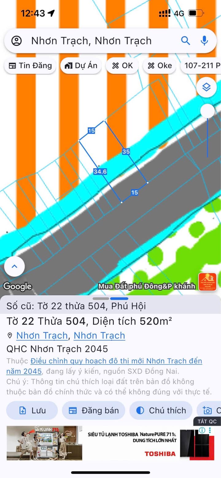 FrontHouse Nhơn Trạch 520m² giá 10.2 tỷ - Cần bán gấp!