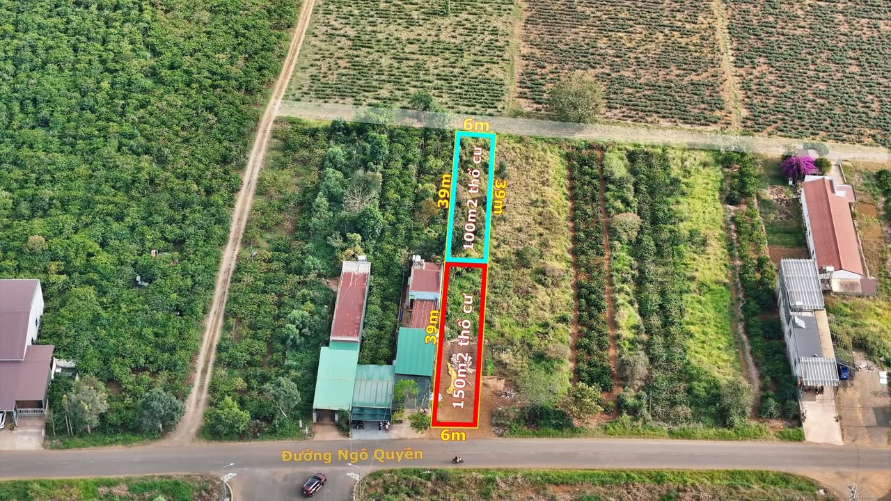 Lô đất thổ cư mặt tiền Ngô Quyền - Di Linh 234m² giá thỏa thuận - Tiềm năng sinh lời cao!