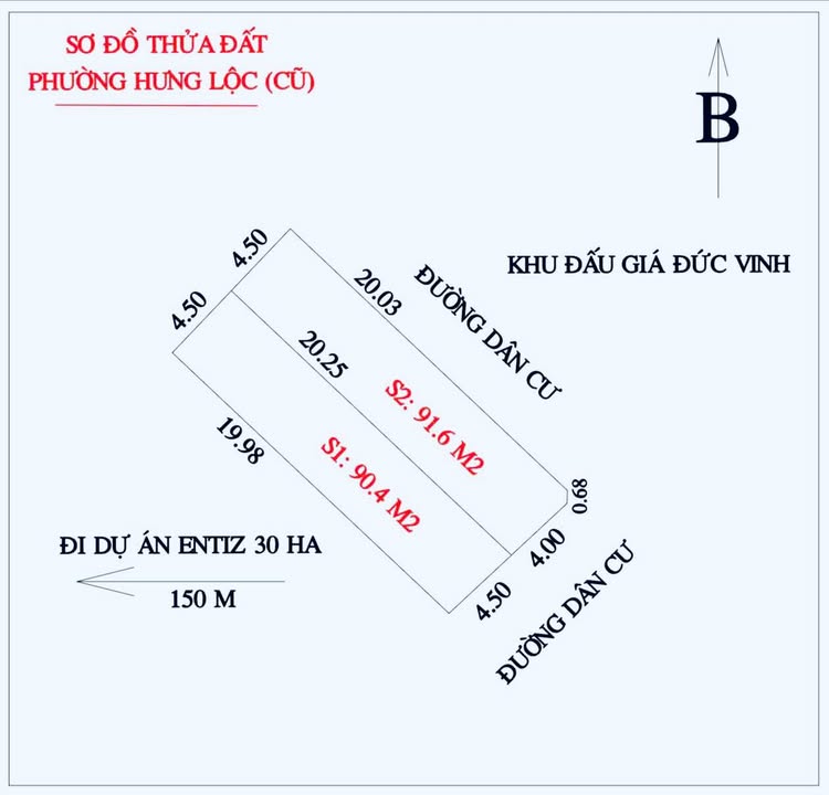 Đất nền Hưng Lộc, TP Vinh 75m² - Đường ô tô vào thoải mái, giá thỏa thuận!