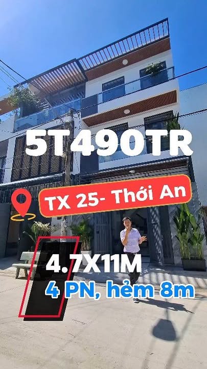 Nhà phố Thới An Quận 12 51m² giá 5.49 tỷ - Sẵn sàng vào ở ngay!