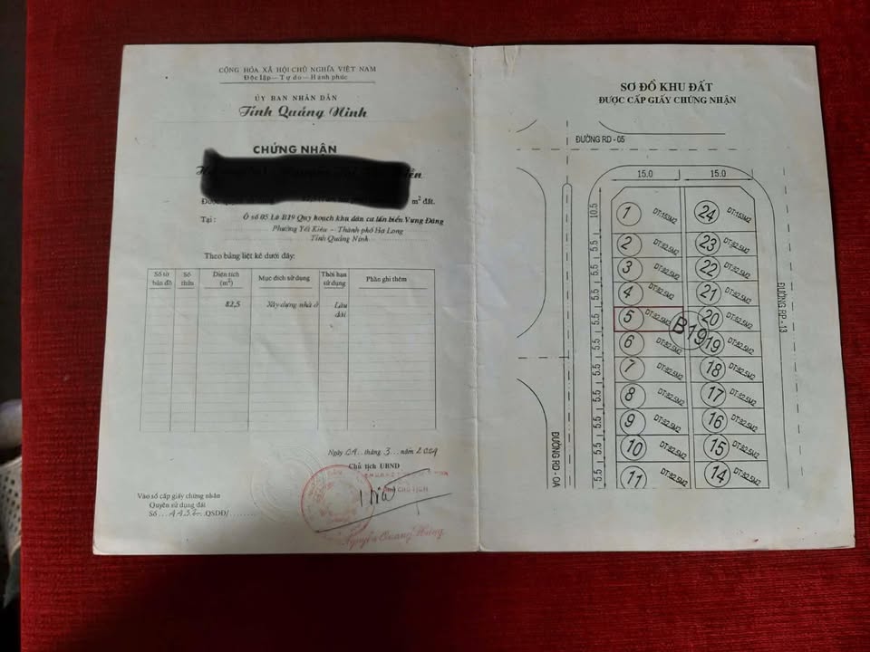 Đất nền Vựng Đâng, Hạ Long 82m² chỉ 5.775 tỷ - Cơ hội đầu tư tuyệt vời!