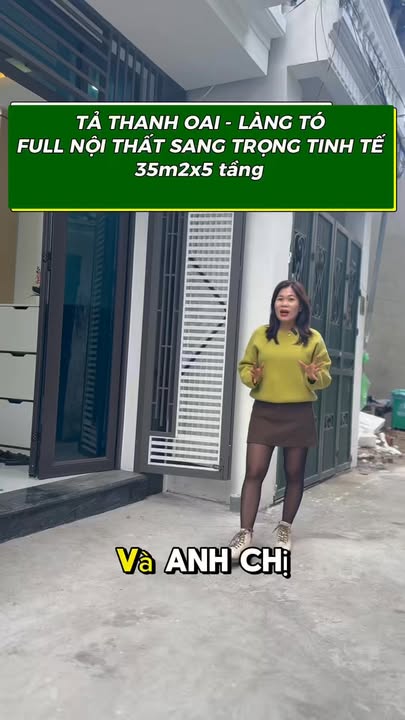 Nhà phố Làng Tó, Tả Thanh Oai 35m² giá 7 tỷ - Sẵn sàng vào ở ngay!