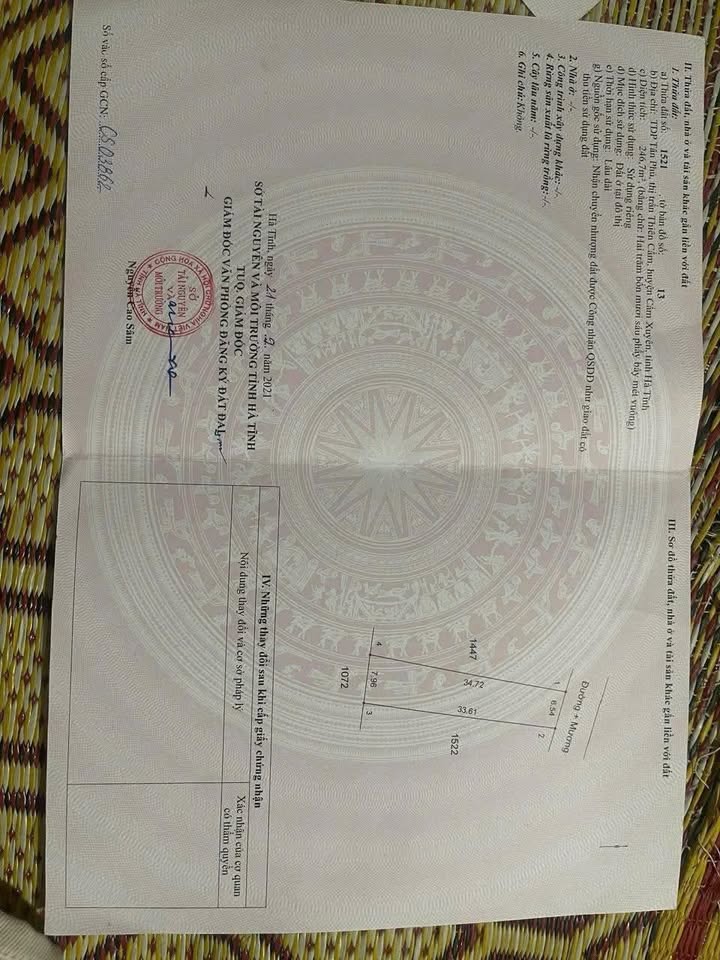 Đất nền Thiên Cầm, Cẩm Xuyên 238m² giá 1.2 tỷ - Cần bán gấp!