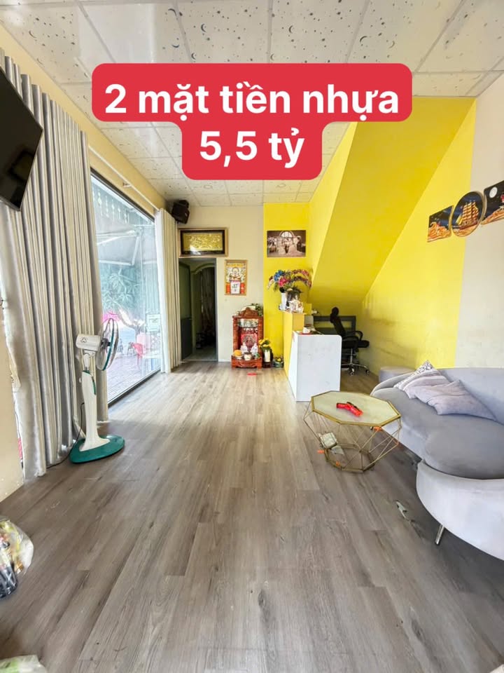 Nhà lầu góc 2 mặt tiền nhựa Phan Thiết 74m² giá 5.5 tỷ - Kinh doanh lý tưởng!