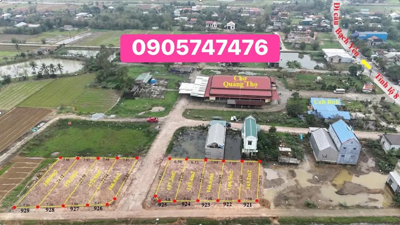 Đất nền xã Quảng Thọ 143m² giá chỉ 800 triệu - Đầu tư sinh lời ngay!