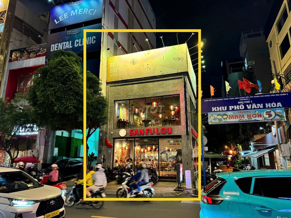 Cho thuê văn phòng góc 2 mặt tiền đường Cao Thắng, 200m² - Kinh doanh ngay!