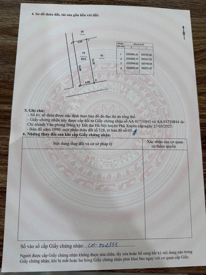 Đất nền lô góc Đông Đoài, Thị Trấn Phú Xuyên 55m² chỉ 2.6 tỷ - Cơ hội đầu tư hiếm có!