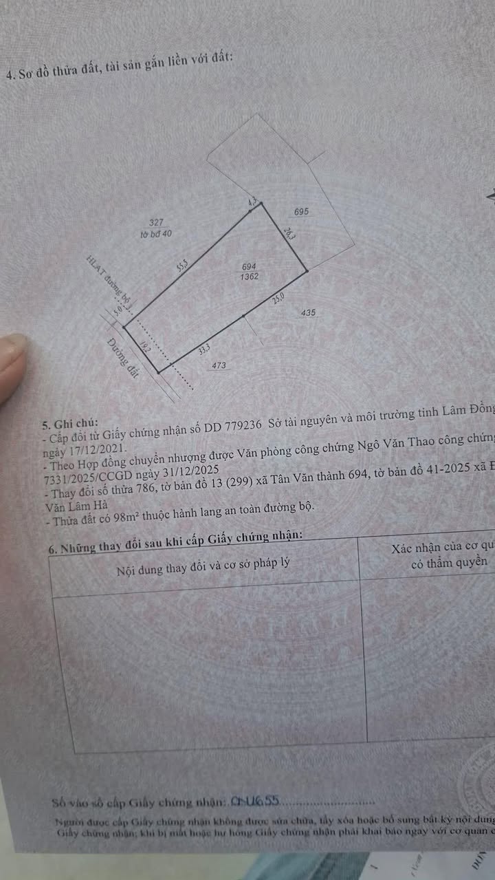 Đất nền 4680m² tại Xã Tân Văn, Huyện Lâm Hà giá 570 triệu - Sổ đỏ chính chủ!