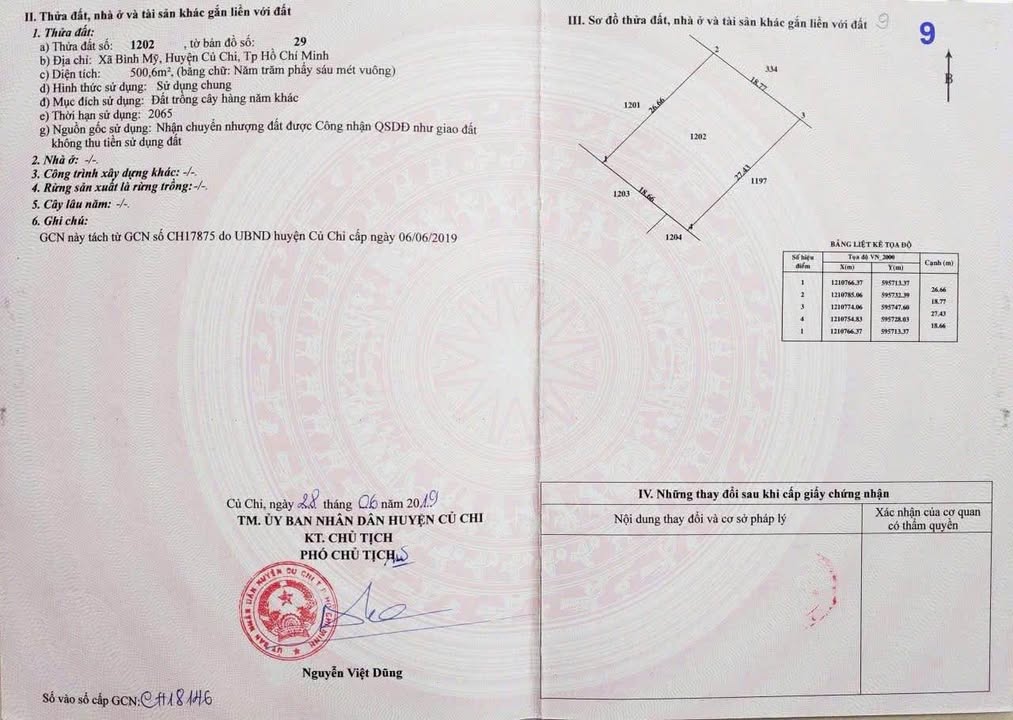 Đất nền 500m² Xã Bình Mỹ chỉ 1.3 tỷ - Cơ hội đầu tư hấp dẫn!