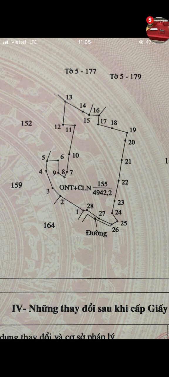 Đất nền Đồng Cốc, Lục Ngạn, 4942m² giá chỉ 1 tỷ - Cơ hội đầu tư hấp dẫn!