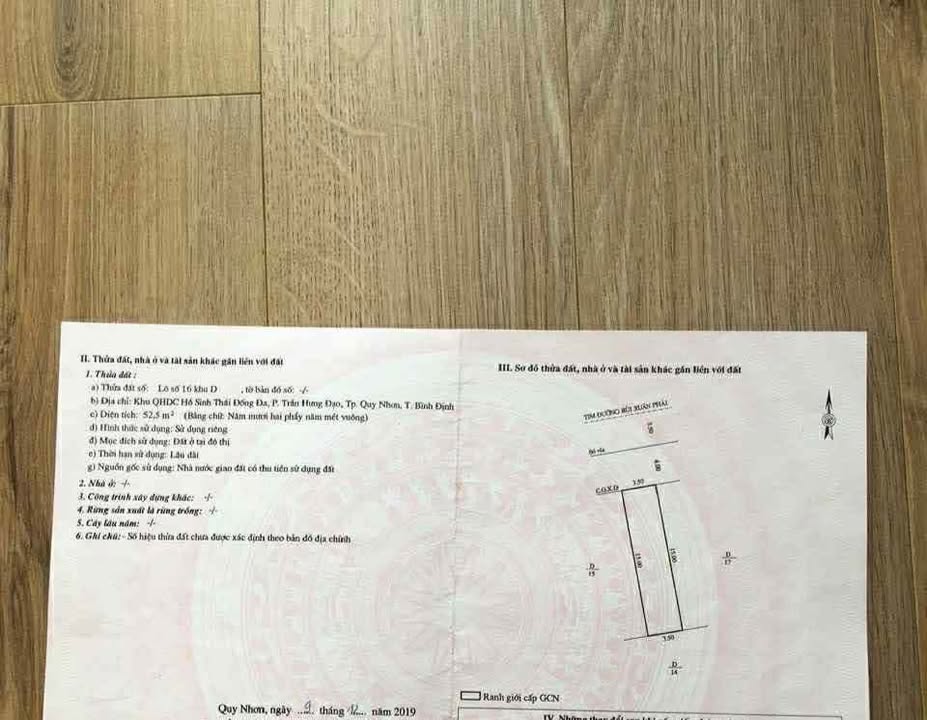 Đất nền đường Bùi Xuân Phái, phường Trần Phú, 52m² giá 4.2 tỷ - Cơ hội đầu tư hấp dẫn!