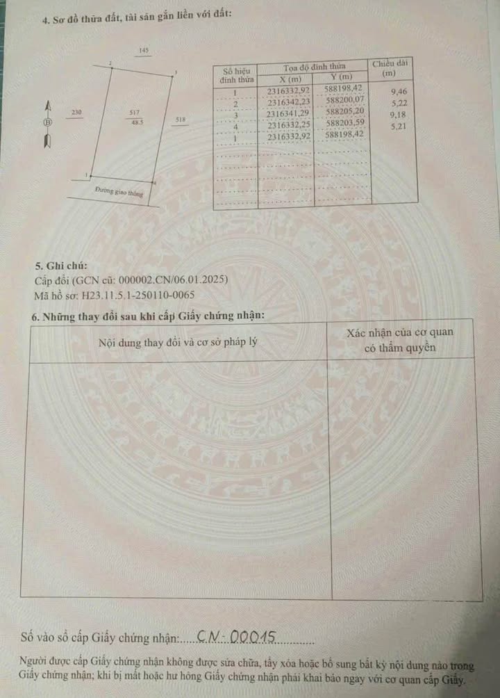 Đất nền Phường Quang Trung, TP Hải Dương 48,5m² giá chỉ 900 triệu - Cơ hội vàng cho nhà đầu tư!