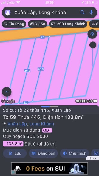 Đất nền Happy Land, Châu Thành, Long An 143m² giá 800 triệu - Sổ hồng riêng, thổ cư 100%