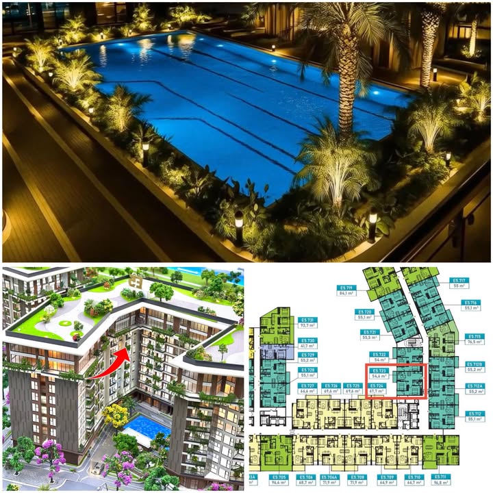 Căn hộ 2PN tại EcoRiverside Hải Dương – View Bể Bơi, Giá 2.7 Tỷ – Phù hợp Gia Đình Trẻ