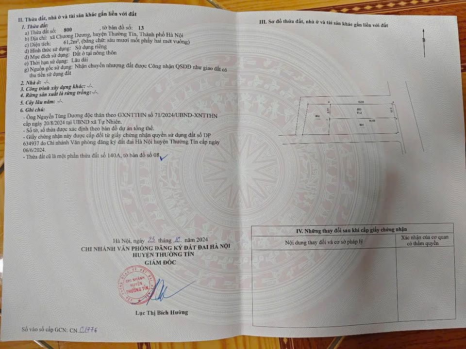 Đất nền Chương Dương Thường Tín 56.5m² giá 3.7 tỷ - Tiềm năng đầu tư cao!